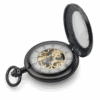 Black Low Profile Tire Half Hunter Pocket Watch AU image 3