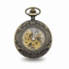 Antique Brass Half Hunter Fob Watch AU image 1