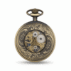 Antique Brass Half Hunter Fob Watch AU image 3