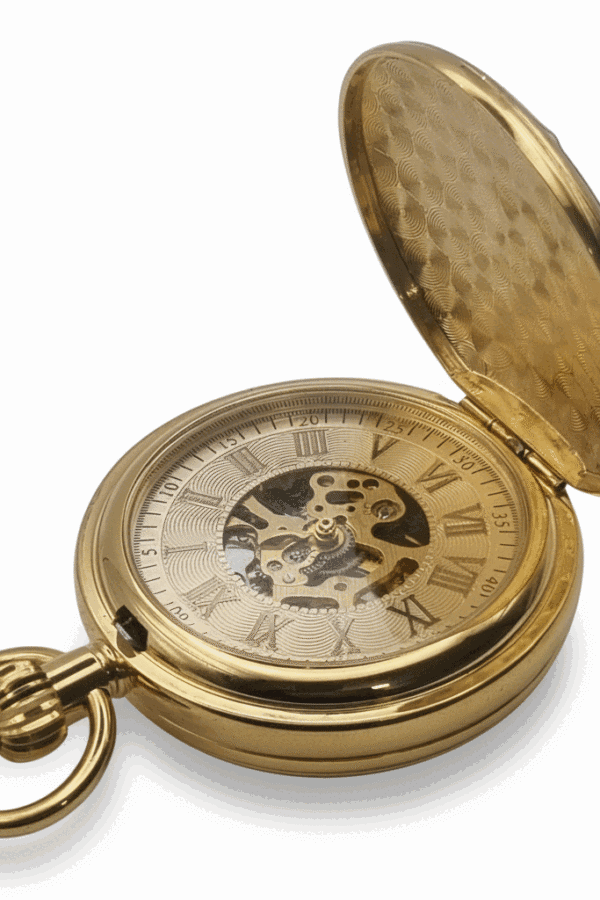 Polished Gold Double Hunter Fob Watch AU image 4 Polished Gold Double Hunter Fob Watch AU image 4