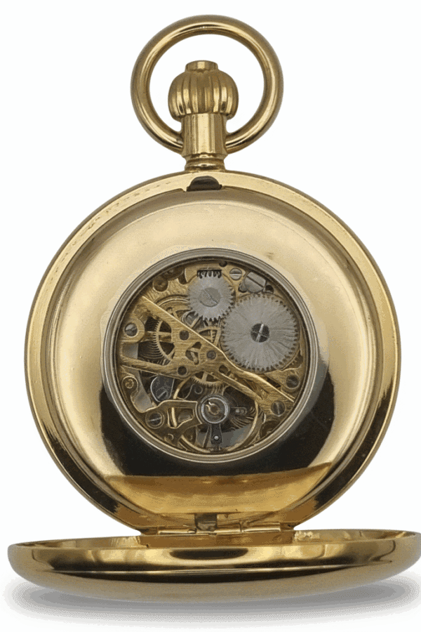 Polished Gold Double Hunter Fob Watch AU image 3 Polished Gold Double Hunter Fob Watch AU image 3