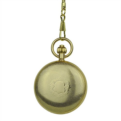 Golden Double Hunter Fob Watch AU image 2 Golden Double Hunter Fob Watch AU image 2