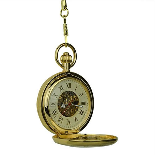 Golden Double Hunter Fob Watch AU image 6 Golden Double Hunter Fob Watch AU image 6