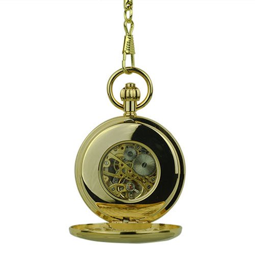 Golden Double Hunter Fob Watch AU image 5 Golden Double Hunter Fob Watch AU image 5