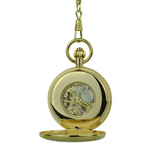 Golden Double Hunter Fob Watch AU image 7 Golden Double Hunter Fob Watch AU image 7