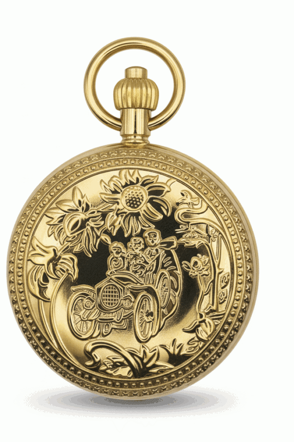 Gold Vintage Car Double Hunter Fob Watch AU image 1 Gold Vintage Car Double Hunter Fob Watch AU image 1