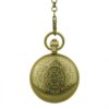Polished Gold Floral Spheres Hunter Fob Watch AU image 2