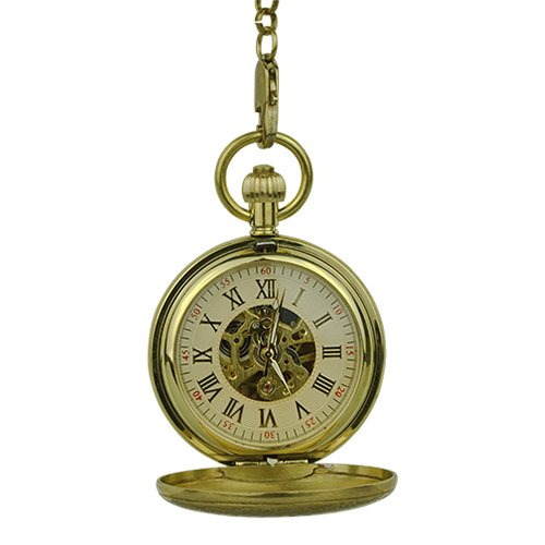 Polished Gold Floral Spheres Hunter Fob Watch AU image 1 Polished Gold Floral Spheres Hunter Fob Watch AU image 1