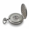 Brushed Silver Hunter Fob Watch AU image 3