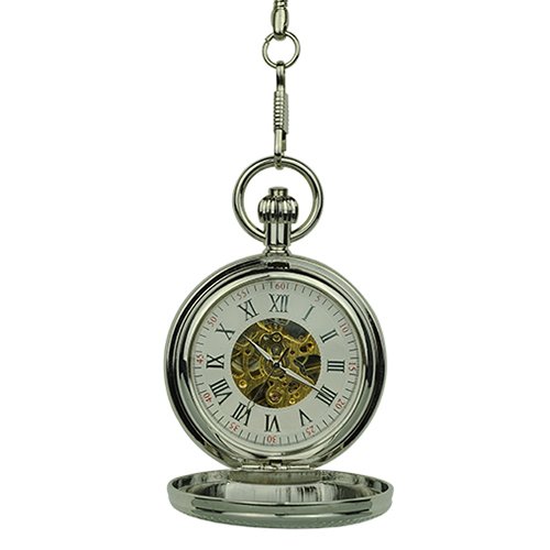 Silver Vintage Car Hunter Fob Watch AU image 1 Silver Vintage Car Hunter Fob Watch AU image 1