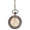 Clear View Dark Silver And Gold Pocket Watch AU image 3