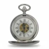Polished Silver Hunter Fob Watch AU image 2