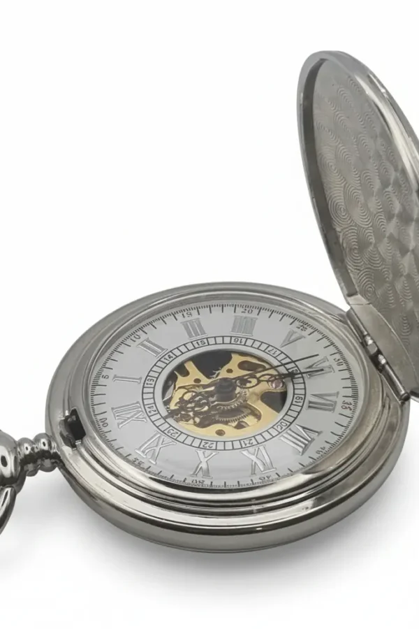Polished Silver Hunter Fob Watch AU image 3 Polished Silver Hunter Fob Watch AU image 3