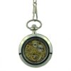 Silver Gear Open Dial Pocket Watch AU image 2