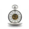 Classic Silver Crest Hunter Pocket Watch product image