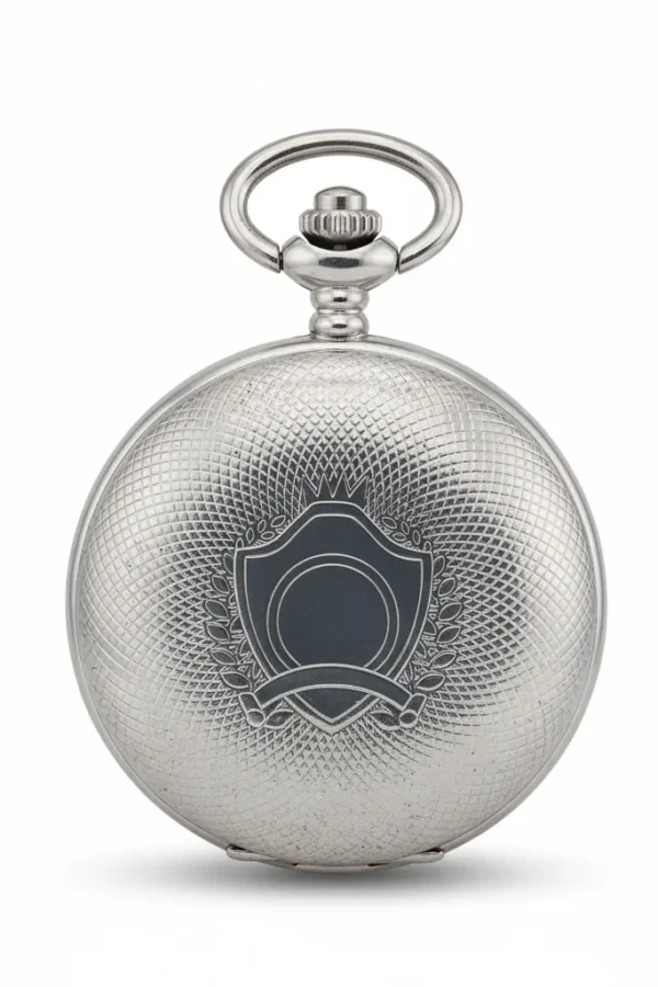 fac-005-pocket-watch-5 Classic Silver Crest Hunter Pocket Watch product image