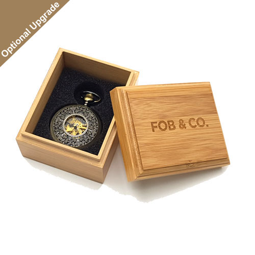 Premium Bamboo Pocket Watch Box
