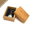 Open Face Glossy Gold Pocket Watch AU image 3