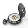 Black Baroque Filigree Pocket Watch AU image 3