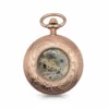 Classic Rose Gold & Black Pocket Watch AU image 4