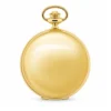 18ct. Solid Gold 51mm Mechanical Skeleton Swiss Movement Plain Pocket Watch image 1