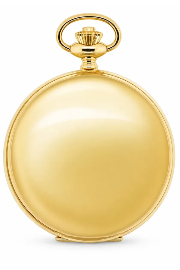 18ct. Solid Gold 51mm Mechanical Skeleton Swiss Movement Plain Pocket Watch image 1 18ct. Solid Gold 51mm Mechanical Skeleton Swiss Movement Plain Pocket Watch image 1