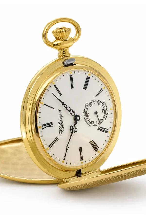 18ct. Solid Gold 51mm Mechanical Skeleton Swiss Movement Plain Pocket Watch image 2 18ct. Solid Gold 51mm Mechanical Skeleton Swiss Movement Plain Pocket Watch image 2