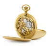 18ct. Solid Gold 51mm Mechanical Skeleton Swiss Movement Plain Pocket Watch image 4