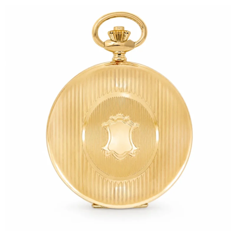 18ct. Solid Gold 51mm Mechanical Skeleton Swiss Movement Pocket Watch