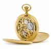 18ct. Solid Gold 51mm Mechanical Skeleton Swiss Movement Pocket Watch image 4
