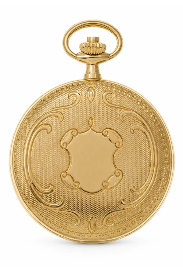 Gents 41mm Gold Plated Swiss Quartz Pocket Watch image 1 Gents 41mm Gold Plated Swiss Quartz Pocket Watch image 1