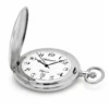 Gents 41mm Rhodium Plated Swiss Quartz Pocket Watch image 3