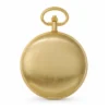 Gents 42mm Plain Brushed Gold Plated Swiss Quartz Pocket Watch image 1