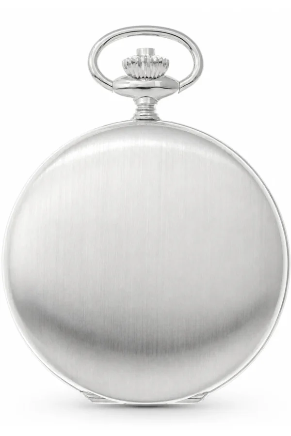 Gents 44mm Sterling Silver Swiss Quartz Pocket Watch image 1
