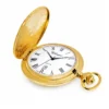 Gents 48mm Brushed Gold Plated Swiss Quartz Pocket Watch image 2