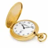 Gents 48mm Brushed Gold Plated Swiss Quartz Pocket Watch image 3