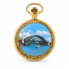 Gents 48mm Gold Plated Harbour Enamel Swiss Quartz Pocket Watch image 1