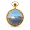Gents 48mm Gold Plated Harbour Enamel Swiss Quartz Pocket Watch image 2
