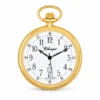 Gents 48mm Gold Plated Open Face Swiss Quartz Pocket Watch image 1