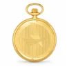 Gents 48mm Gold Plated Open Face Swiss Quartz Pocket Watch image 2