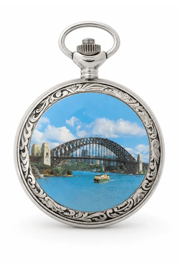 Gents 48mm Gold Plated Opera Enamel Swiss Quartz Pocket Watch image 2 Gents 48mm Gold Plated Opera Enamel Swiss Quartz Pocket Watch image 2