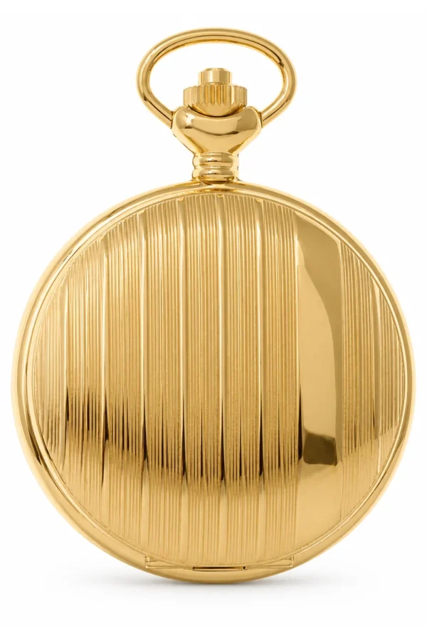 Gents 48mm Gold Plated Swiss Quartz Pocket Watch image 1 Gents 48mm Gold Plated Swiss Quartz Pocket Watch image 1