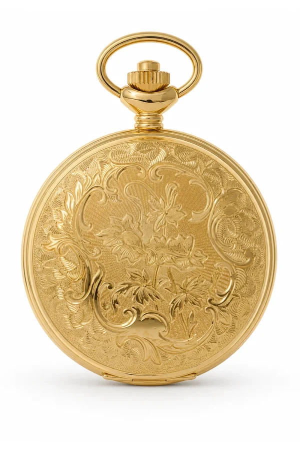 Gents 48mm Gold Plated Swiss Quartz Pocket Watch image 1 Gents 48mm Gold Plated Swiss Quartz Pocket Watch image 1