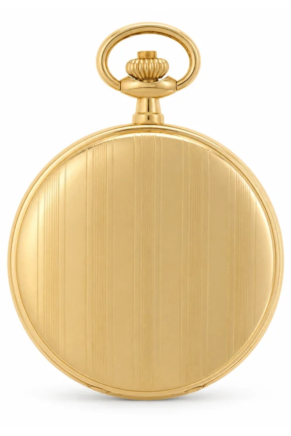 Gents 48mm Gold Plated Swiss Quartz Pocket Watch image 2 Gents 48mm Gold Plated Swiss Quartz Pocket Watch image 2