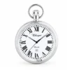 Gents 48mm Open Face All Stainless Steel Swiss Quartz Pocket Watch image 1