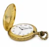 Gents 48mm Pewter Antique Gold Plated "Deer" Swiss Quartz Pocket Watch image 4