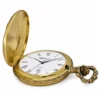 Gents 48mm Pewter Antique Gold Plated "Truck" Swiss Quartz Pocket Watch image 3