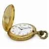 Gents 48mm Pewter Antique Gold Plated "Truck" Swiss Quartz Pocket Watch image 4