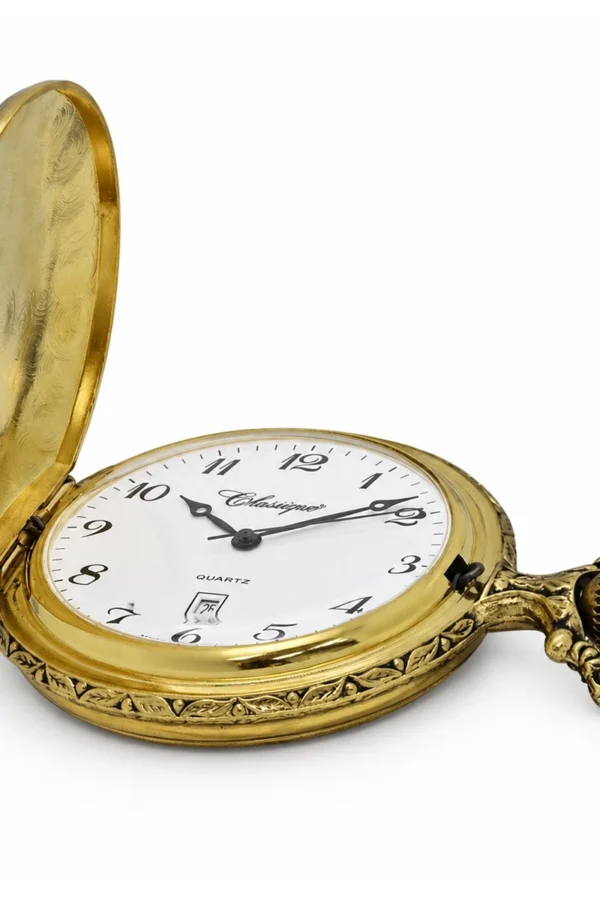 Gents 48mm Pewter Antique Gold Plated "Truck" Swiss Quartz Pocket Watch image 4 Gents 48mm Pewter Antique Gold Plated "Truck" Swiss Quartz Pocket Watch image 4