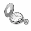 Gents 48mm Rhodium Plated Swiss Quartz Pocket Watch image 2
